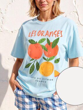 Orange Fruit Graphic T-Shirt 🍊 | Vintage Citrus Foodie Tee